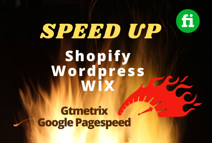 Gig Preview - Speed up wix wordpress shopify website