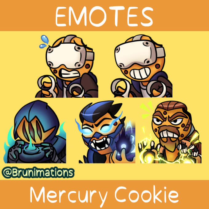 Gig Preview - Make emotes and badges for you in any art style you want