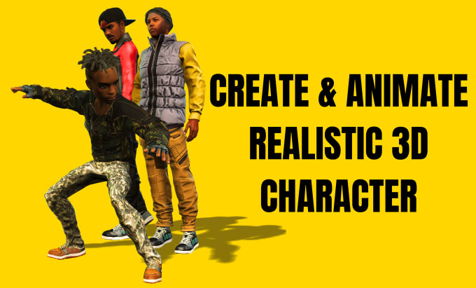 Gig Preview - Create and animate a realistic 3d character