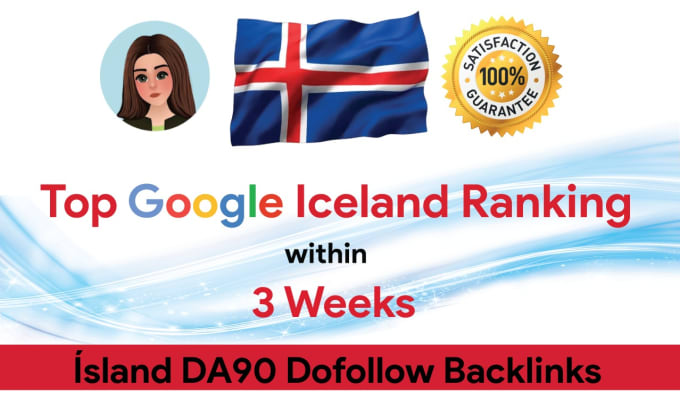 Gig Preview - Do iceland SEO google ranking via quality da90 news sites icelandic backlinks