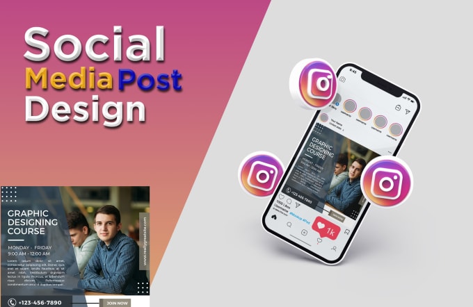 Gig Preview - Design facebook post, instagrame post, any social media post and ads in canva