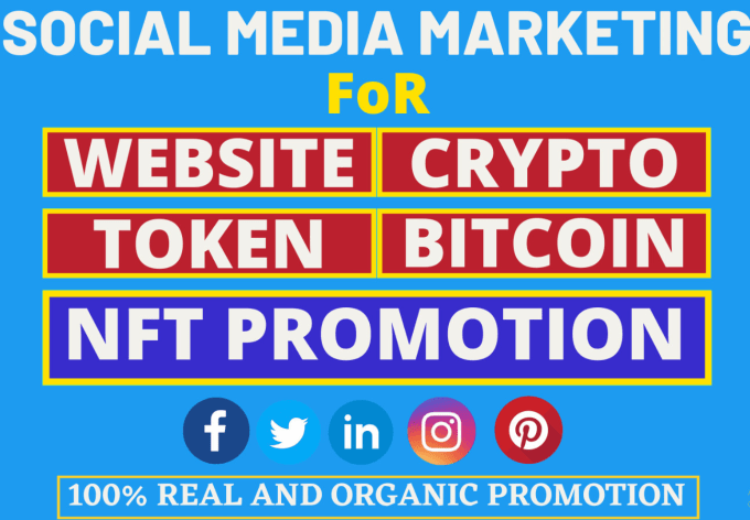 Gig Preview - Promote website, crypto, nft, bitcoin to social media targeted audience