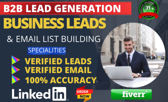 Gig Preview - Provide b2b linkedin lead generation for any industry