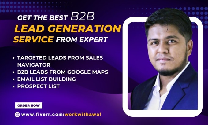 Gig Preview - Do b2b lead generation using linkedin sales navigator