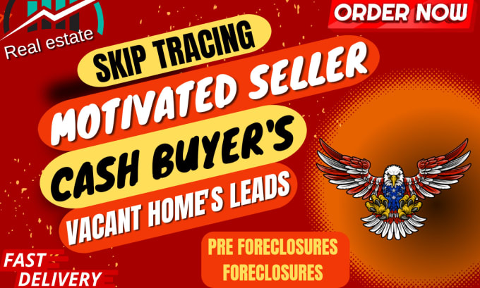 Gig Preview - Do motivated seller leads and cash buyer, pre foreclosures with skip trace