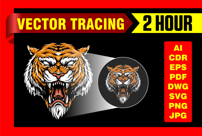 Gig Preview - Vector tracing perfectly trace logo in 2 hours