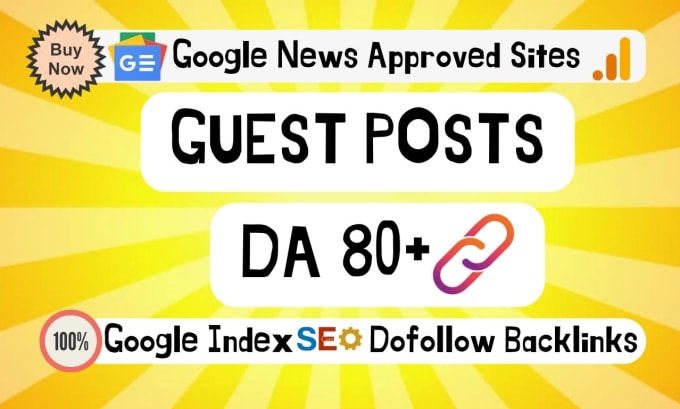 Bestseller - do SEO guest post dofollow high quality backlinks on high traffic site