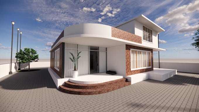 Gig Preview - Do  revit architectural 2d 3d design interior exterior design 3d rendering