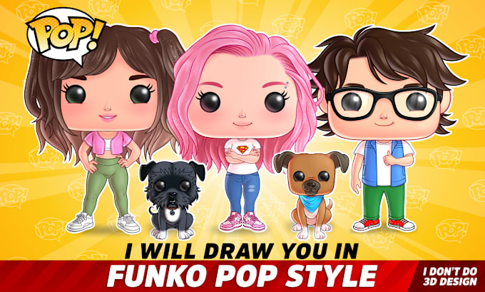 Gig Preview - Draw you in funko pop style