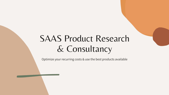 Bestseller - provide saas product research and consultancy