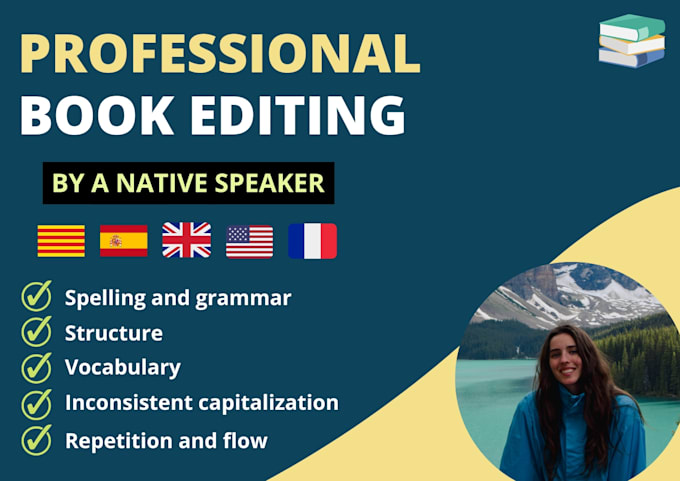 Gig Preview - Proofread and edit your book in spanish, english, or catalan