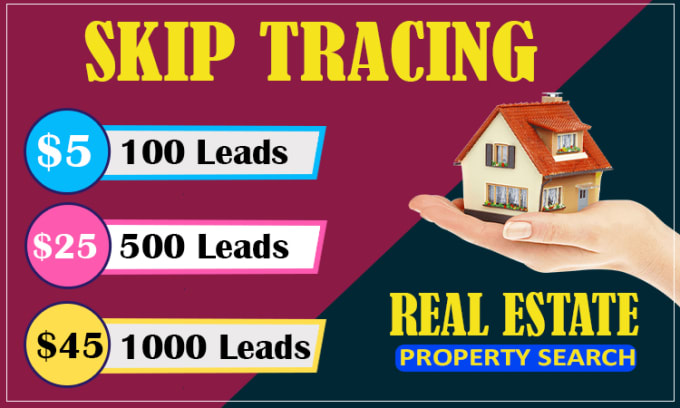 Gig Preview - Skip tracing wholesale cold calling, real estate leads and skip tracing