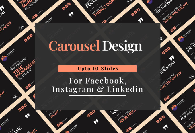 Gig Preview - Design instagram, linkedin carousel and facebook carousel ads post