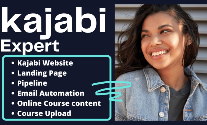 Gig Preview - Build kajabi online course website, kajabi pipeline set up kajabi website expert