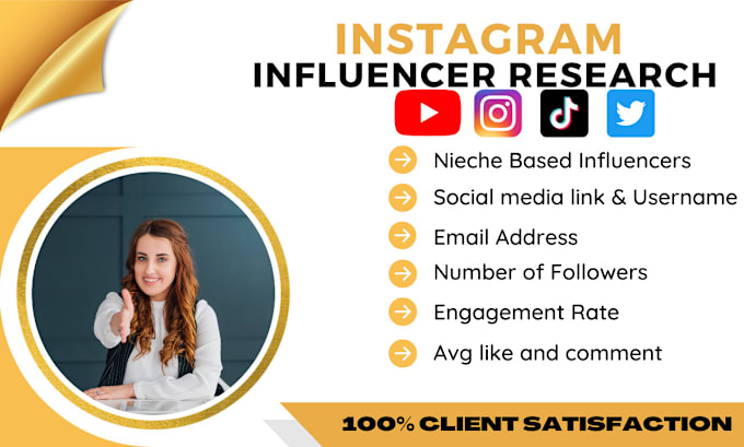 Bestseller - find and research instagram, youtube, tiktok influencer email list