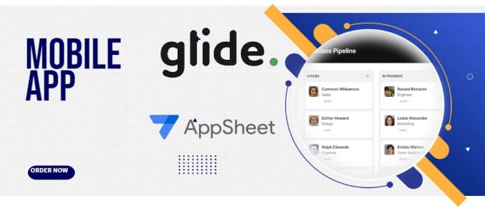 Bestseller - develop a mobile app with glide app and appsheet, flutterflow booking app