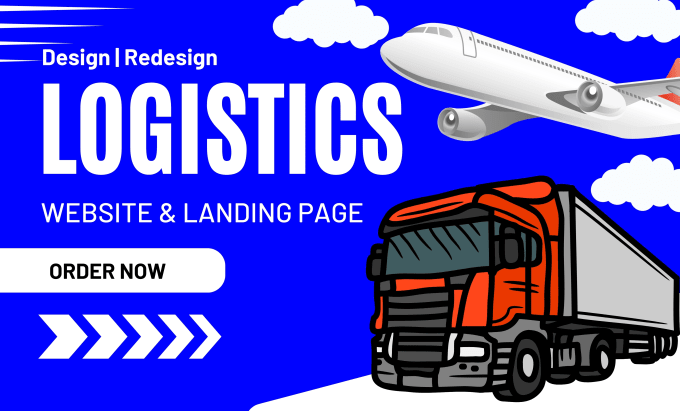 Gig Preview - Build logistics website, trucking, dispatch, freight, cargo landing page