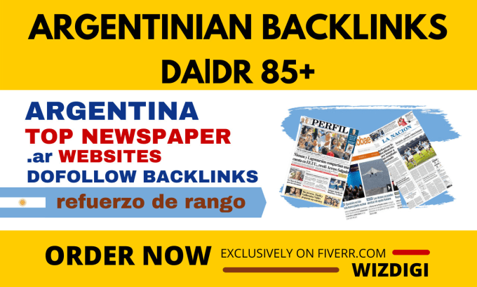 Gig Preview - Increase argentina SEO rankings from top ar newspapers argentinian backlinks