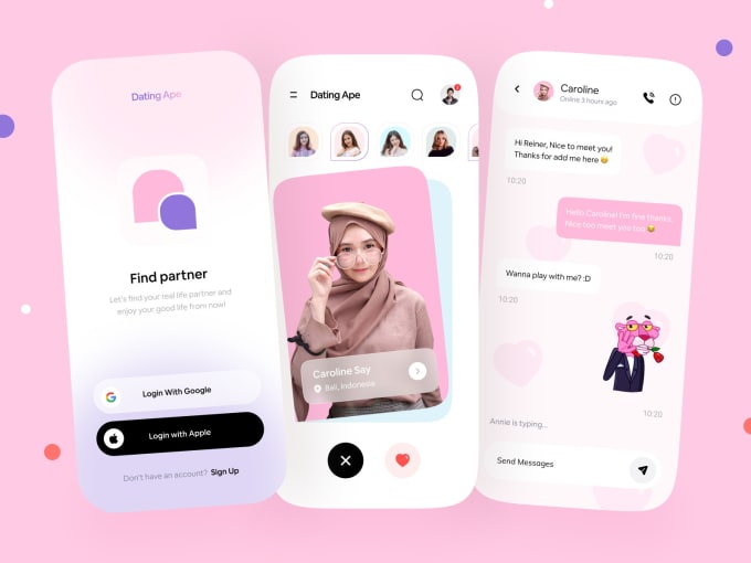 Gig Preview - Create dating app like tinder