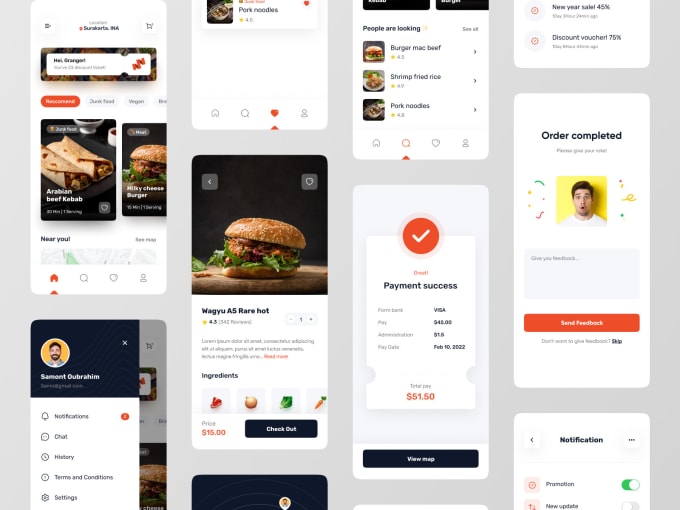 Gig Preview - Create food delivery app