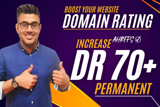 Gig Preview - Increase domain rating ahrefs DR using high authority dofollow seo backlinks