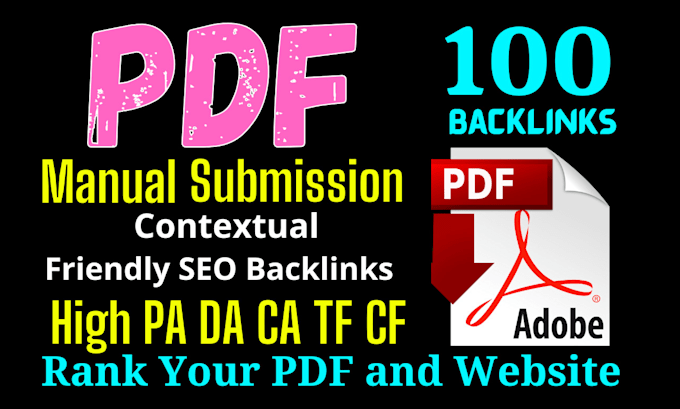 Gig Preview - Do manually 100 PDF submission to high da popular document sharing sites