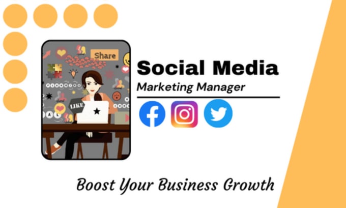 Gig Preview - Be your social media marketing manager and content creator facebook instagram