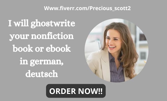 Gig Preview - Ghostwrite your nonfiction book or ebook in german, deutsch