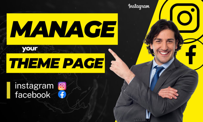 Bestseller - manage your instagram or facebook theme page and grow it