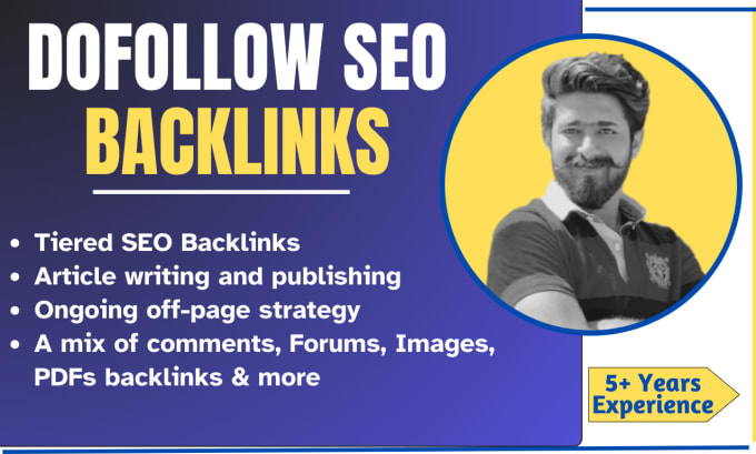 Gig Preview - Build dofollow SEO backlinks for google top rankings