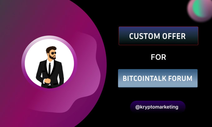 Gig Preview - Make custom order for bitcointalk forum