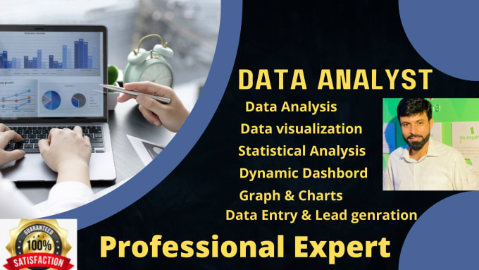 Gig Preview - Be your data analyst,data visualization and statistician expert