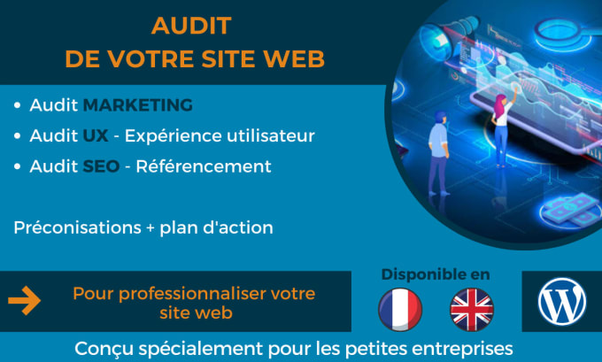 Gig Preview - Analyse your french website and give great marketing tips