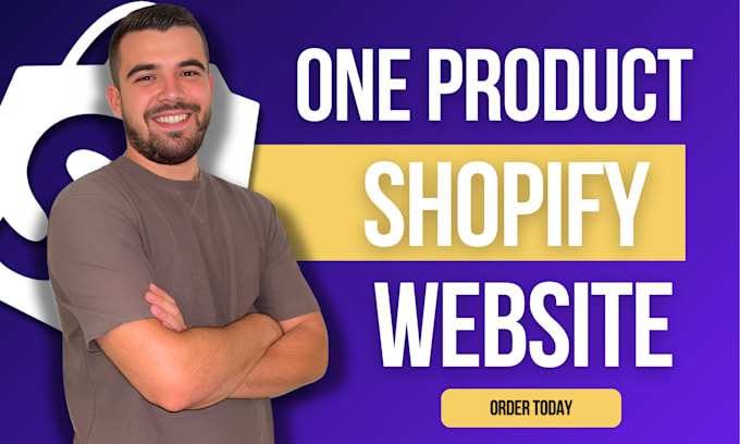 Gig Preview - Our agency will create one product shopify dropshipping store