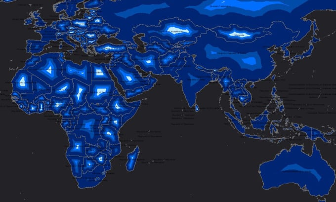 Gig Preview - Create customized gis maps with unique world base maps and country maps