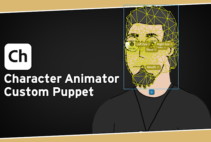 Gig Preview - Create a character animator puppet according to your wishes