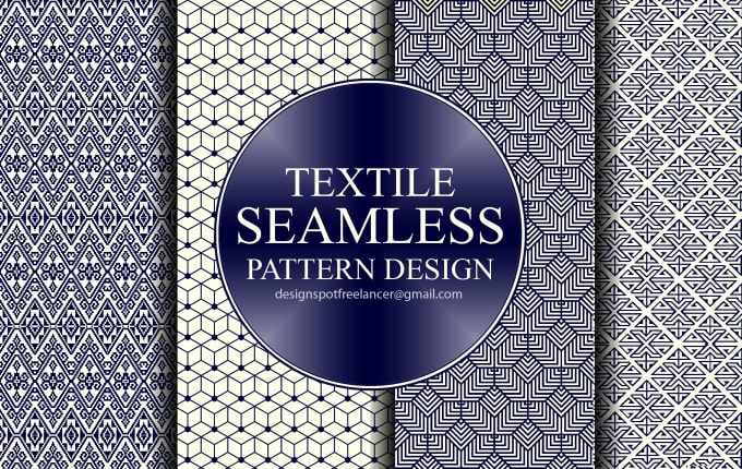 Gig Preview - Design seamless geometrical fabric textile patterns