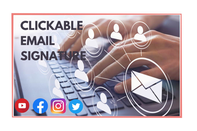 Gig Preview - Make clickable HTML email signature in quickly