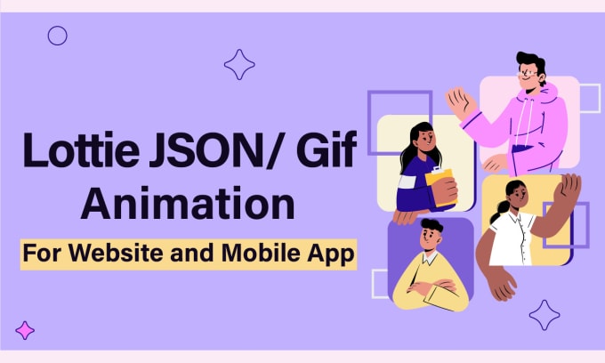 Gig Preview - Create splash screen, loader, landing page, icon lottie animation