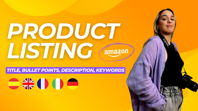 Gig Preview - Write powerful SEO amazon product listing spanish and english