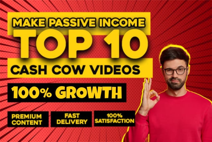 Gig Preview - Make top 10 videos and cashcow videos for your channel