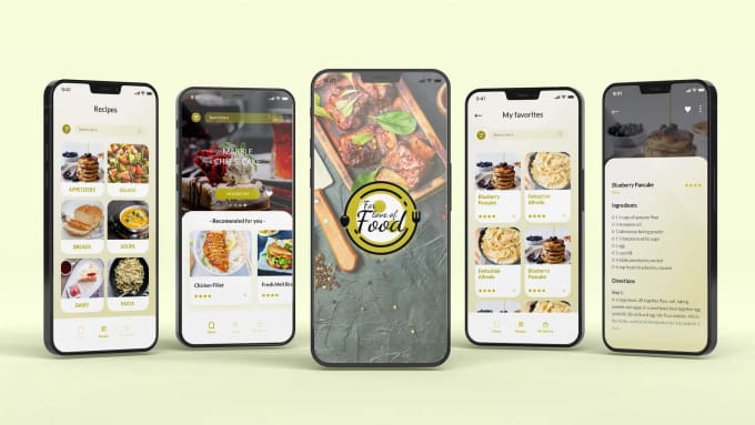 Gig Preview - Design the uiux of food delivery app