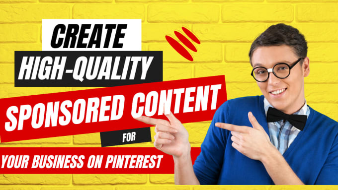 Gig Preview - Create high quality sponsored content for your business on pinterest