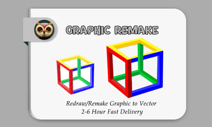 Gig Preview - Redraw or remake lower quality graphics to higher vector format