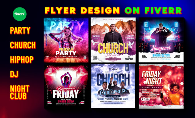 Gig Preview - Do church party dj nightclub bar hip hop concert event poster flyer design