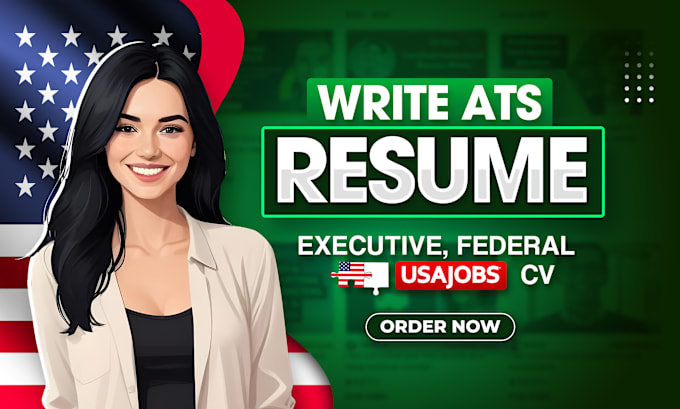 Gig Preview - Create ats resume in 24hrs, build executive CV or usajobs federal resume writing