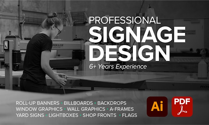 Gig Preview - Design print ready large format signage