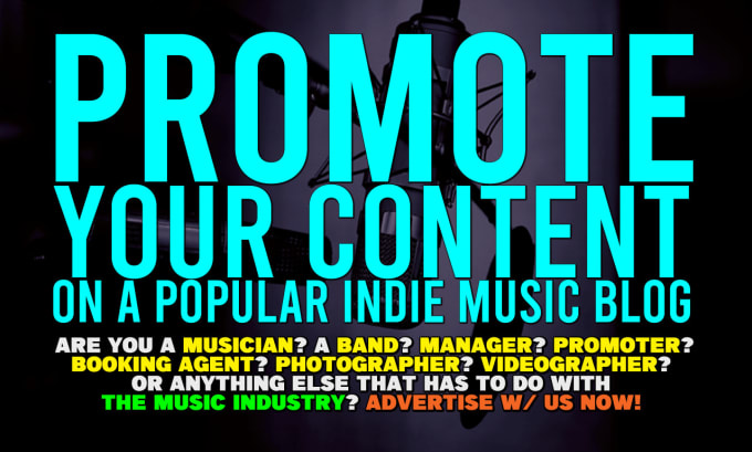 Gig Preview - Add your article on my indie music marketing blog