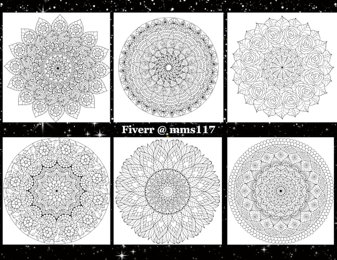 Gig Preview - Create mandala coloring book to sell