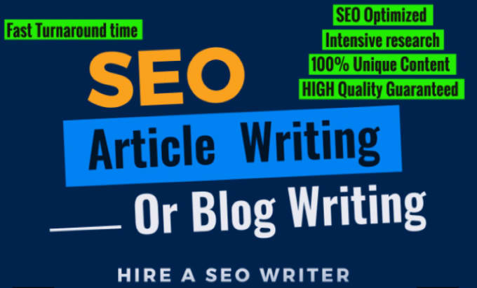 Gig Preview - Write SEO articles and blog posts for your business